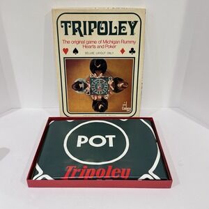 1969 Cadaco Tripoley Deluxe Layout Only Michigan Rummy Hearts